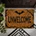 Black Bat and Thorny Branches for a Spooky Halloween Night Entryway Statement Doormat - 5