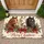 Three Christmas Horses With Holly for a Festive Home, A Gift for Horse Lovers Doormat - 1