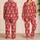 Personalized Pet Face Pajamas – Custom Dog & Cat Photo, Fair Isle Reindeer Ugly Sweater Satin Pajama Set Christmas Gift - 2