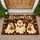 Three Cute Halloween Ghosts With Witch Hats For A Festive Spooky Season Doormat - 1