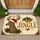 Leopard Reindeer Jingle Holiday Cheer for Festive Christmas Entryways Doormat - 1