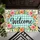Teal Gingham Welcome With Watercolor Blooms for Cheerful Farmhouse Entryway Decor Doormat - 5
