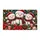 Three Snowmen with Poinsettias for a Cozy Christmas Holiday Home Entryway Cheer Doormat - 6