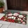 Three Snowmen with Poinsettias for a Cozy Christmas Holiday Home Entryway Cheer Doormat - 4