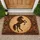 Rearing Horse Medallion for Rustic Western Home Entryway Décor Doormat - 1
