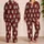 Personalized Pet Face Pajamas – Custom Dog & Cat Photo and Name, Paw Print Satin Pajama Set Christmas Gift - 2