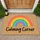 Rainbow Arc Calming Corner for a Peaceful Home Entry and Mindful Everyday Living Doormat - 1
