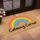 Rainbow Arc Calming Corner for a Peaceful Home Entry and Mindful Everyday Living Doormat - 2