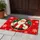 Cheerful Santa-Clad Holiday Reveler With Snowflakes For Festive Christmas Home Decor Doormat - 4