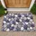 Purple Gemstone Pebble Mosaic for Calm Modern Entryways and Spa-Inspired Interiors Doormat - 1