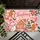 Pink Christmas Gingerbread House and Snowman Holiday Cheer for Cozy Seasonal Homes Doormat - 5