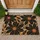 Bold Black Daisy Blooms for Rustic Farmhouse Entryways and Cozy Country Home Style Doormat - 1