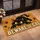Black Cat Pouncing With Beware Of Cat Saying For Playful Cat-Loving Home Entryways Doormat - 2