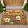 Hummingbird And Wildflower Welcome Garden For Cheerful Everyday Entryway Home Decor Doormat - 1