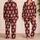 Personalized Pet Face Pajamas – Custom Dog & Cat Photo, Buffalo Check & Nordic Knit Satin Pajama Set Christmas Gift - 2