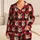 Personalized Pet Face Pajamas – Custom Dog & Cat Photo, Buffalo Check & Nordic Knit Satin Pajama Set Christmas Gift - 1