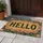 Retro HELLO Typography With Scalloped Border For A Cheerful Everyday Entryway Welcome Doormat - 4