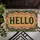 Retro HELLO Typography With Scalloped Border For A Cheerful Everyday Entryway Welcome Doormat - 5