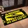 UFO Warning Zone With Retro Sci-Fi Alert Sign For Space Fans And Curious Visitors Doormat - 2