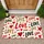 Scattered LOVE Lettering and Red Hearts for Romantic Valentine Home Entryway Decor Doormat - 1