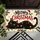 Playful Black Cat Tangled in Christmas Lights for Festive Holiday Cheer at Home Doormat - 5
