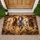 Five Galloping Horses Breaking Through Timber, A Bold Rustic Accent For Horse Lovers Doormat - 1