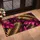 Golden And Fuchsia Palm Leaves For Tropical Entryways And Vibrant Modern Home Decor Doormat - 2