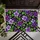 Purple Flower And Green Leaf Botanical Motifs For A Bold Colorful Home Entryway Doormat - 5