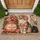 Vintage Cat With Roses For Cozy Cottage Kitchen And Country Home Decor For Cat Lovers Doormat - 1