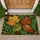 Forest Fern And Golden Oak Leaves For Woodland Inspired Entryways And Nature Lovers Doormat - 1
