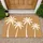 Four White Coconut Palms on Sandy Tan for Relaxed Tropical Living Doormat - 1