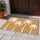 Four White Coconut Palms on Sandy Tan for Relaxed Tropical Living Doormat - 4
