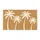 Four White Coconut Palms on Sandy Tan for Relaxed Tropical Living Doormat - 6