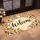 Autumn Leaves with Welcome Script for a Cozy Harvest Season Home Entryway Style Doormat - 2