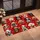 Christmas Dogs in Santa Hats for Festive Holiday Homes, Pet Lovers and Holiday Cheer Doormat - 2