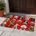 Christmas Dogs in Santa Hats for Festive Holiday Homes, Pet Lovers and Holiday Cheer Doormat - 4