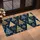 Navy Christmas Tree Scene for Cozy Holiday Home Décor and Seasonal Winter Cheer Doormat - 2