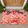 Valentine Heart Desserts With Cupcakes And Cookies For Sweet Romantic Home Decor Doormat - 1