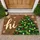 Hand Painted Green Christmas Tree with Star for Cozy Holiday Entryway Seasonal Decor Doormat - 1