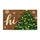 Hand Painted Green Christmas Tree with Star for Cozy Holiday Entryway Seasonal Decor Doormat - 6
