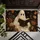 Ghost Reading an Antique Book for Spooky Victorian Halloween and Gothic Seasonal Decor Doormat - 5
