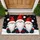 Three Christmas Gnomes In Snowy Night For Festive Winter Entryways And Holiday Homes Doormat - 1