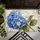 Blue Hydrangea Bouquet for Calm Entryways and Cottage-Inspired Home Styling All Year Doormat - 5