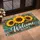 Turquoise Sunflowers Welcome Home Rustic Farmhouse Entryway Country House Style Doormat - 2