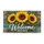 Turquoise Sunflowers Welcome Home Rustic Farmhouse Entryway Country House Style Doormat - 6