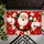 Cartoon Santa Emerging Through Red Tiles for Christmas Holiday Cheer Doormat - 5