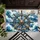Nautical Ship Wheel Over Ocean Waves for Coastal Entryway Style and Seafaring Homes Doormat - 5