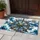 Nautical Ship Wheel Over Ocean Waves for Coastal Entryway Style and Seafaring Homes Doormat - 4
