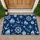Nautical Compass Roses, Anchors and Ship Wheels for Coastal Entryways and Seaside Homes Doormat - 1