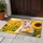 White Rabbit Holding a Golden Heart Among Sunflowers for Cozy Cottage Living Style Doormat - 4